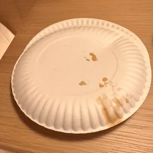 To Go Order Paper plate