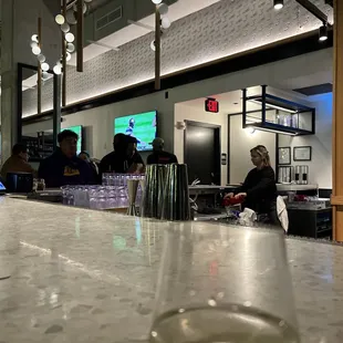 Picture from the outside bar.