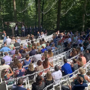 Outdoor wedding seating