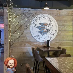 Do not sit back here unless you have earplugs to muffle the sounds from the game room