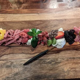 Half charcuterie board, YUM!