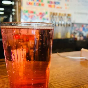 Wild cherry Unicorn Toot in house seltzer