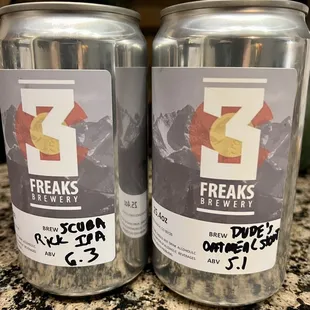 Scuba Rick &amp; Dude's Oatmeal Stout crowlers