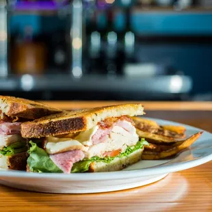 a sandwich and fries