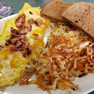 Classic Ham &amp; Cheese Omelet for $6 and change and delicious!