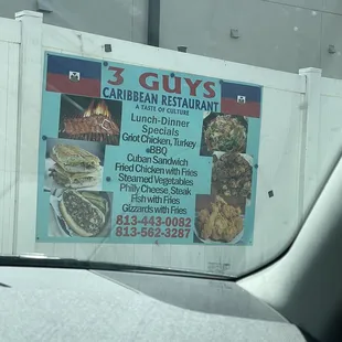 a sign on the side of a truck