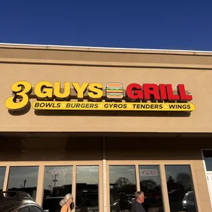 the front of the restaurant