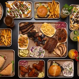 a variety of food items