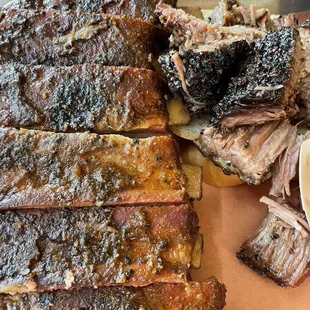 Ribs and burnt ends