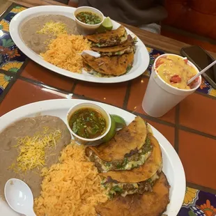 Birria taco plate  Hot Cheetos elote