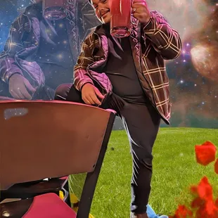 I.E.'s funniest/least racist comic out there Dick Power enjoying a #Chelada that's out of this World  (Sundays Only)