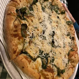 Pizza Spinaci. Our fav for sure!