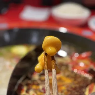 the butter melted