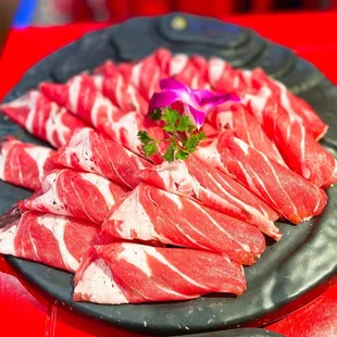lamb slices (羊肉卷)
