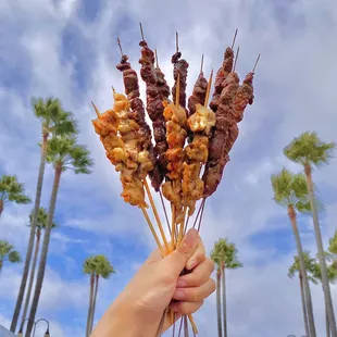 2024 millbrae mid-autumn festival: 8x beef skewers, 4x chicken cartilage skewers (09/2024)
