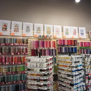 Canvases and threads galore