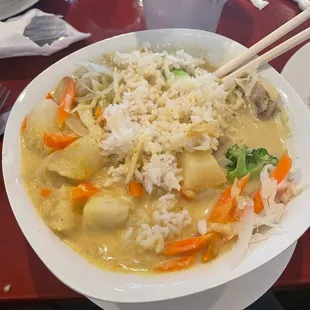 Yellow Chicken Curry. Sooooo good!