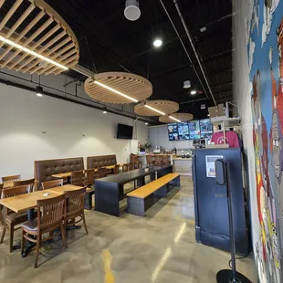 interior is modern and tasteful