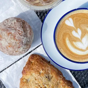 Apple Cider Donut Muffin and Pear &amp; Fig Scone