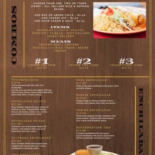 Combos &amp; Enchiladas