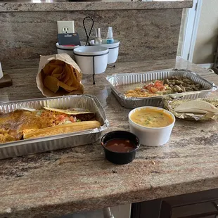 Our to go food