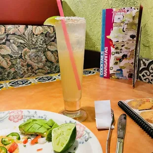 Fixings for soup and margaritta
