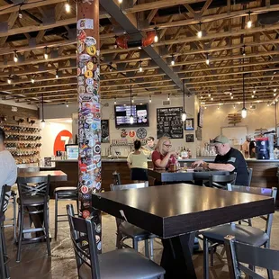 Indoor seating and here is where you order