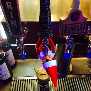 "Buddy Weiser" wheezing the juice straight from the tap!  #elfonabarshelf