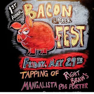 Amazing event we did with Bacon and Pork inspired food and beer pairings with a bacon eating contest to boot!