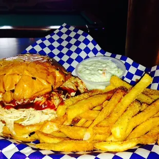 Pulled BBQ chicken special.