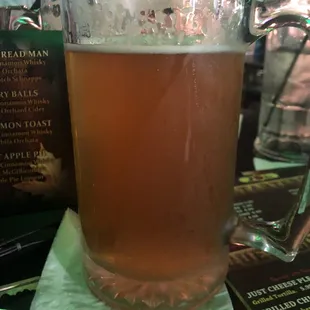 a glass of beer