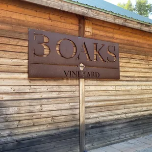 the sign for the winery