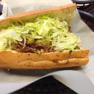 Cheesesteak with toppings