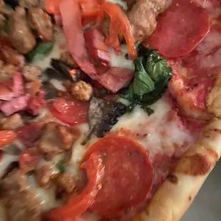 a slice of pizza