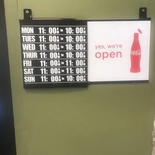 Store hours