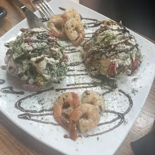 Panzanella Salad was huge &amp; had goat cheese!