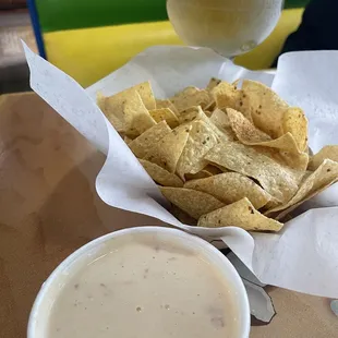 White Monterey Jack Queso and Chips