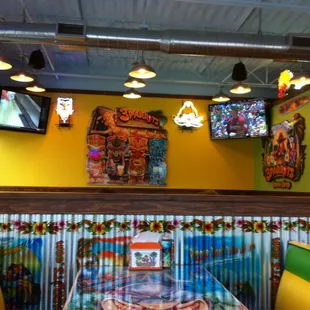 the interior of a restaurant