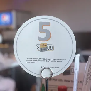 Bible verses on every table