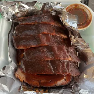 Half rack of ribs