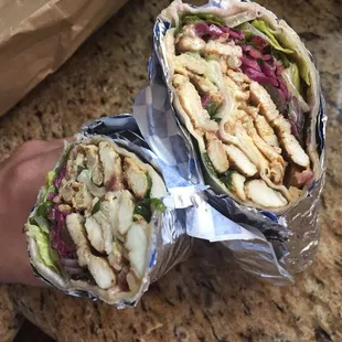 Chicken wrap marinated and so soft in love with it