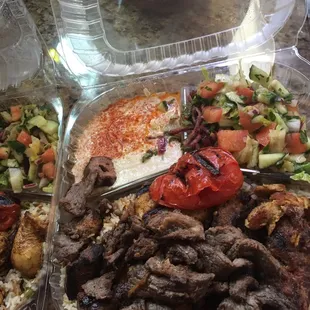 Combo plate it's a mix of the meats the plates are so large I couldn't finish it and at a great price