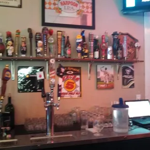 Wall of taps