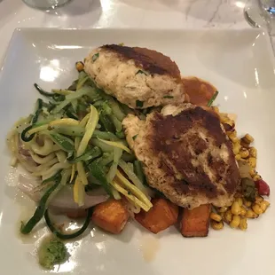 a plate of food on a table