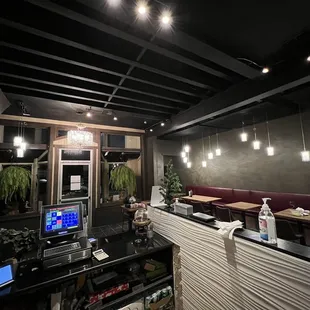 the interior of a restaurant