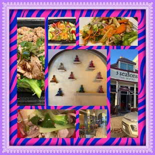 Montage of images from 3 Seasons Thai Bistro