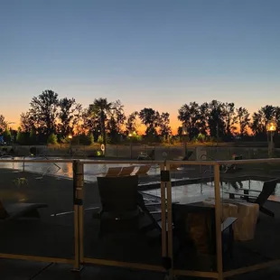 a view of the sunset