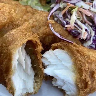 Inside the halibut that did not taste like halibut. I do not recommend.