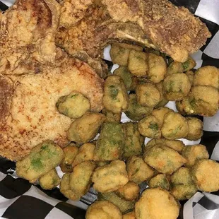 Fried Porkchops and Okra