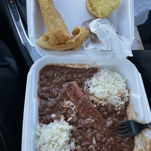*Catfish  *Corn Bread *Red Beans *Smoked Sausage *White Rice    TO GO ORDER